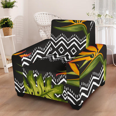 Bird Of Paradise Pattern Print Design BOP07 Armchair Slipcover