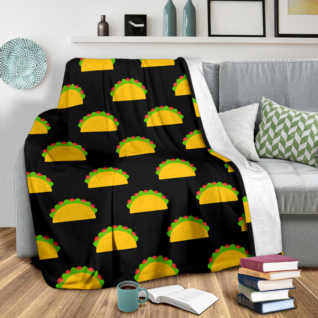 Taco Pattern Print Design TC06 Fleece Blanket