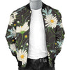 Daisy Pattern Print Design DS08 Men Bomber Jacket