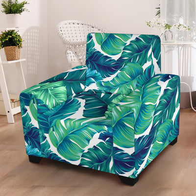 Brightness Tropical Palm Leaves Armchair Slipcover