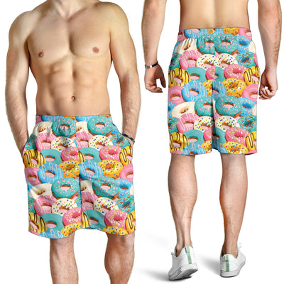 Donut Pattern Print Design DN01 Mens Shorts