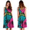Palm Tree Pattern Print Design PT09 Midi Dress