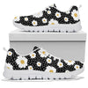 Daisy Pattern Print Design DS02 Sneakers White Bottom Shoes