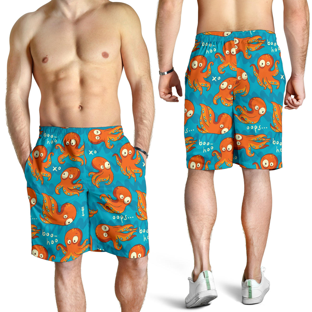 Octopus Pattern Print Design A02 Mens Shorts