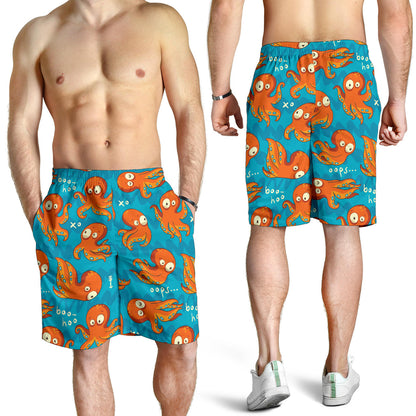 Octopus Pattern Print Design A02 Mens Shorts