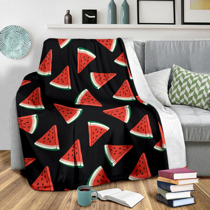 Watermelon Pattern Print Design WM01 Fleece Blanket
