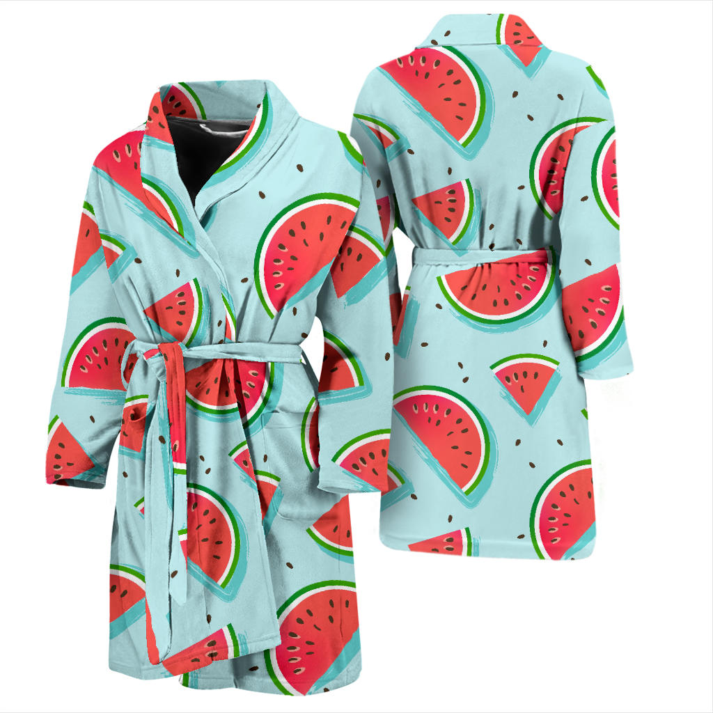 Watermelon Pattern Print Design WM03 Men Bathrobe