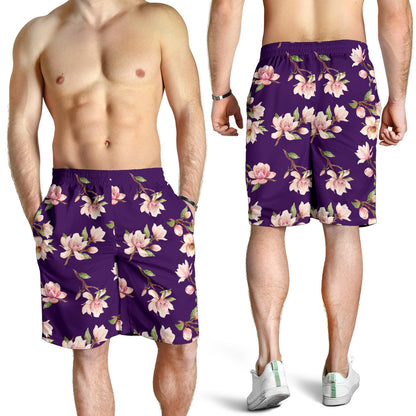 Magnolia Pattern Print Design MAG02 Mens Shorts