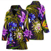 Water Lily Pattern Print Design WL08 Women Bathrobe