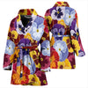 Pansy Pattern Print Design PS01 Women Bathrobe