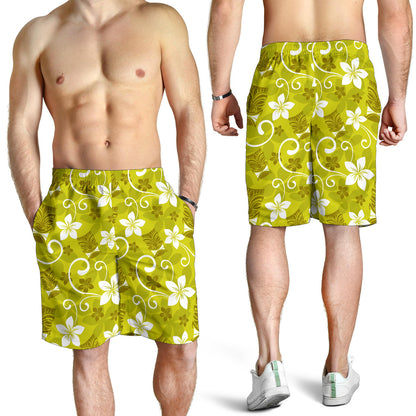 Hawaiian Themed Pattern Print Design H019 Mens Shorts
