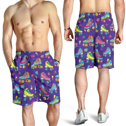 Roller skate Colorful Pattern Print Design A05 Mens Shorts