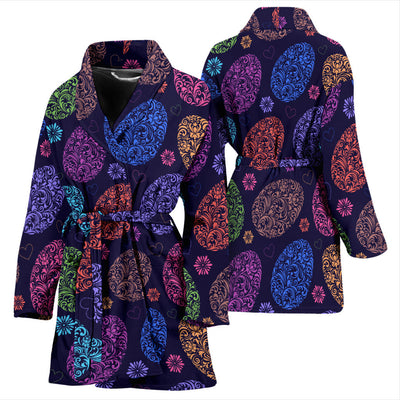 Easter Eggs Pattern Print Design RB012 Women Bathrobe