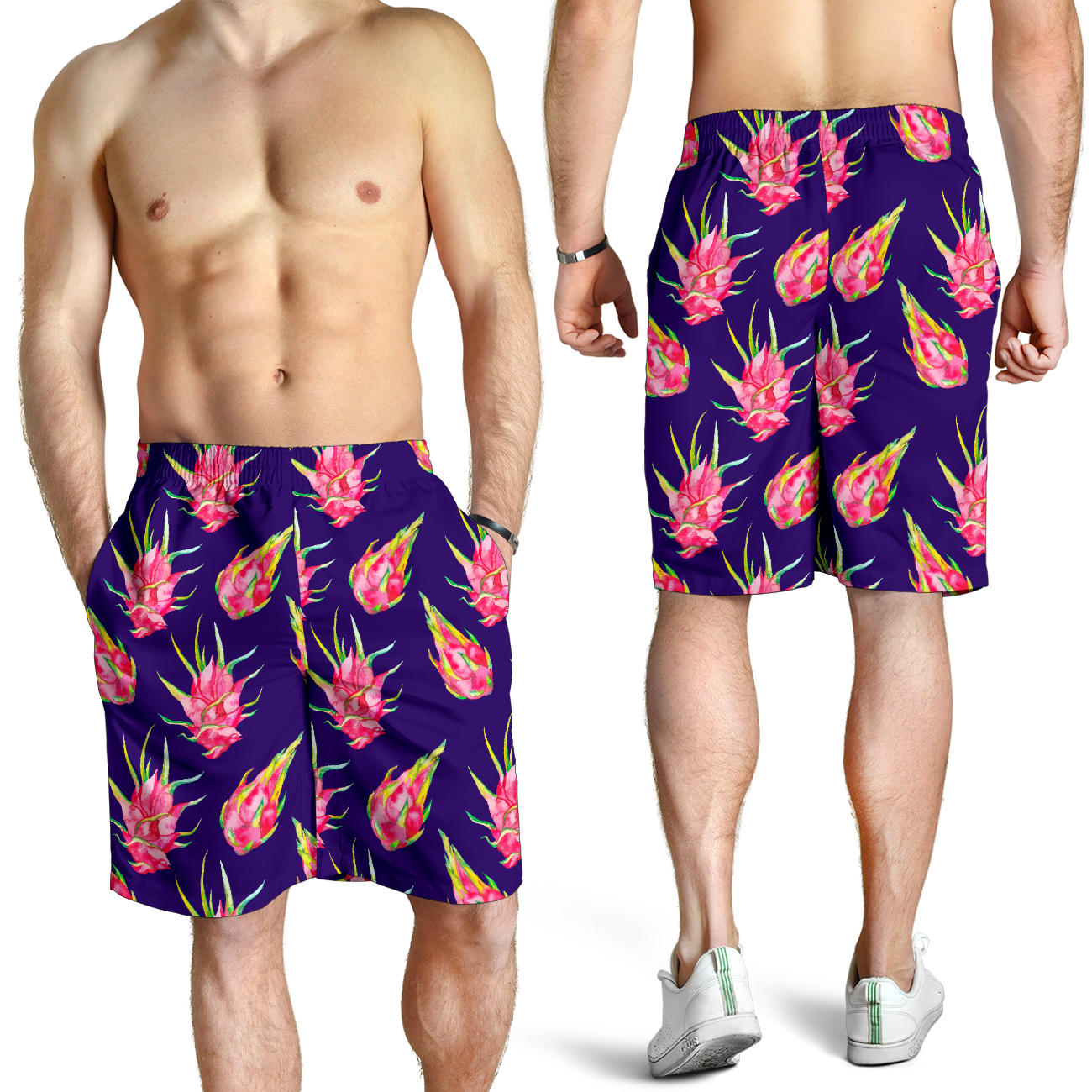 Dragonfruit Pattern Print Design DF02 Mens Shorts
