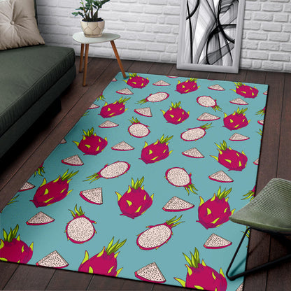 Dragonfruit Pattern Print Design DF01 Area Rugs