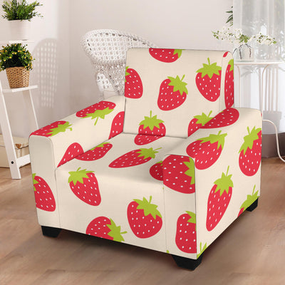 Strawberry Pattern Print Design SB02 Armchair Slipcover