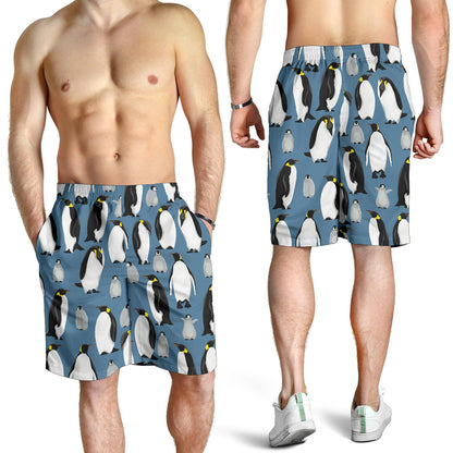 Penguin Pattern Print Design A03 Mens Shorts