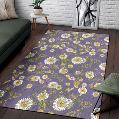 Daisy Pattern Print Design DS011 Area Rugs