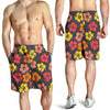 Hibiscus Pattern Print Design HB024 Mens Shorts