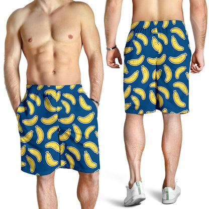 Banana Pattern Print Design BA03 Mens Shorts