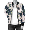 Anemone Pattern Print Design AM02 Women Bomber Jacket