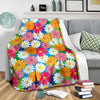 Daisy Pattern Print Design DS05 Fleece Blanket