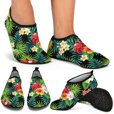 Hibiscus Hawaiian flower tropical Aqua Water Shoes