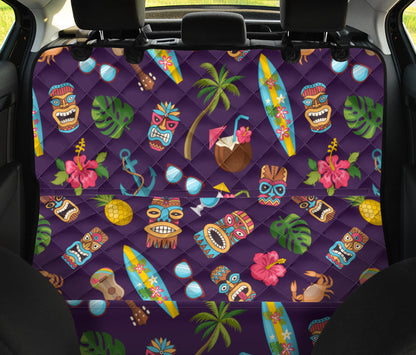 Hawaiian Themed Pattern Print Design H024 Rear Dog  Seat Cover