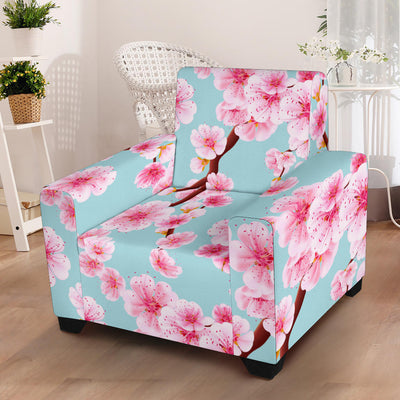 Cherry Blossom Pattern Print Design CB04 Armchair Slipcover