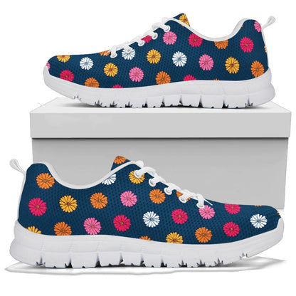 Gerberas Pattern Print Design GB06 Sneakers White Bottom Shoes