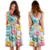 Donut Pattern Print Design DN05 Midi Dress