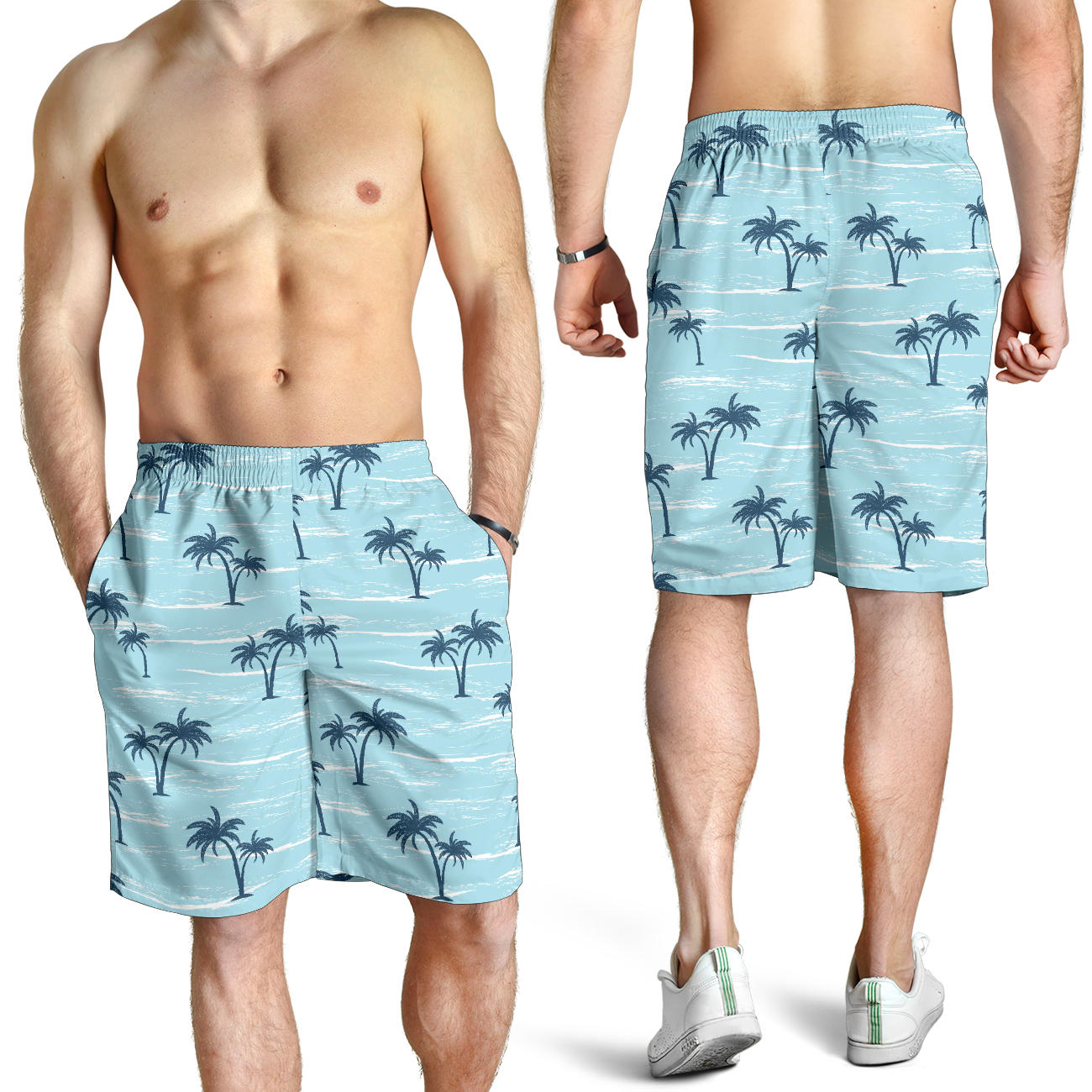 Palm Tree Pattern Print Design PT04 Mens Shorts