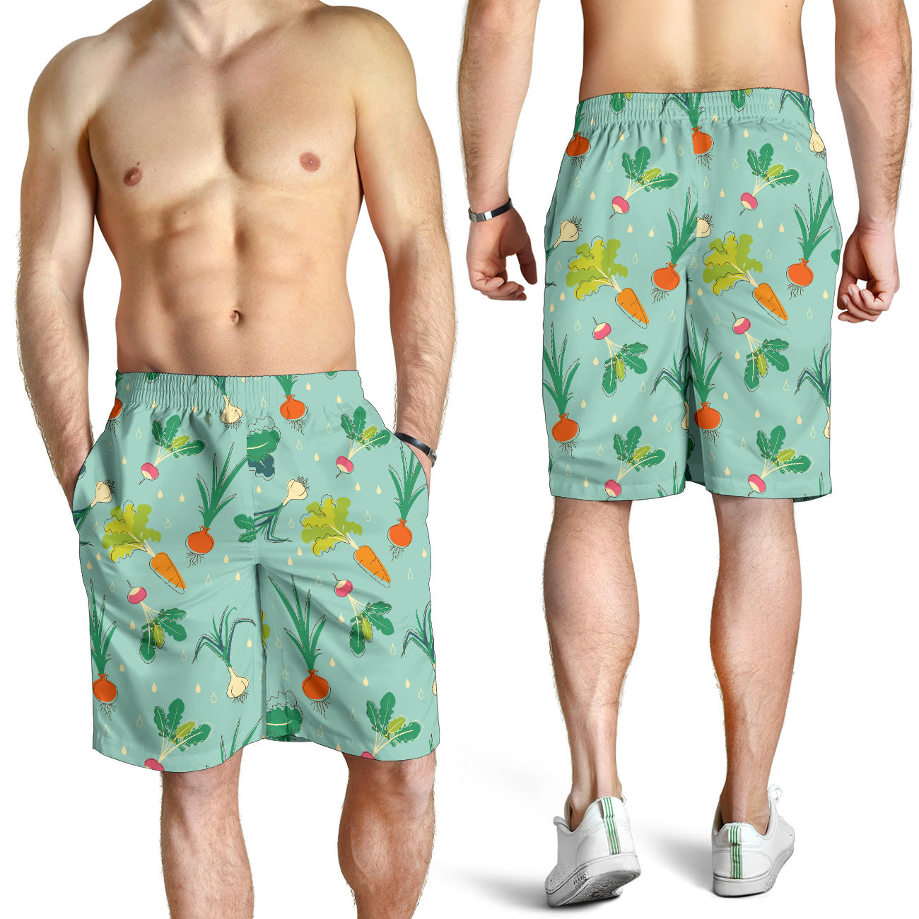 Radish Pattern Print Design A01 Mens Shorts