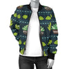 Cactus Pattern Print Design 07 Women's Bomber Jacket