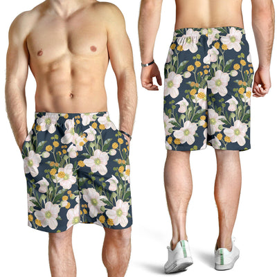 Anemone Pattern Print Design AM04 Mens Shorts