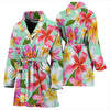 Plumeria Pattern Print Design PM014 Women Bathrobe