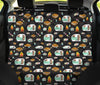 Camper marshmallow Camping Design Print Rear Dog  Seat Cover