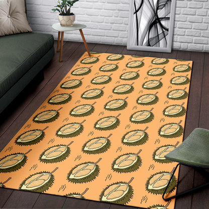 Durian Pattern Print Design DR02 Area Rugs