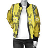 Polynesian Turtle Hawaiian Design Print Women Bomber Jacket