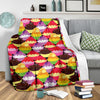 Cupcake Pattern Print Design CP02 Fleece Blanket