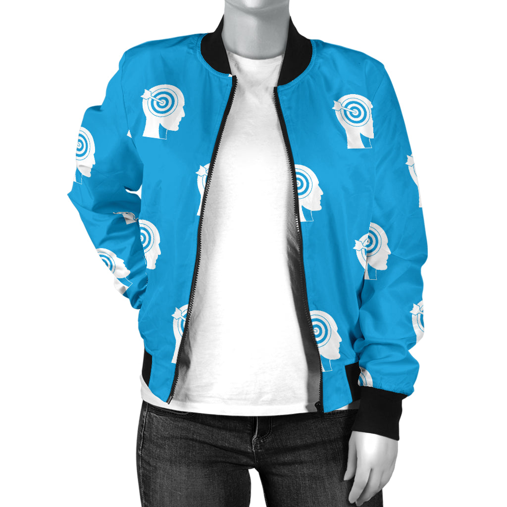 Psychology Pattern Print Design A03 Women's Bomber Jacket