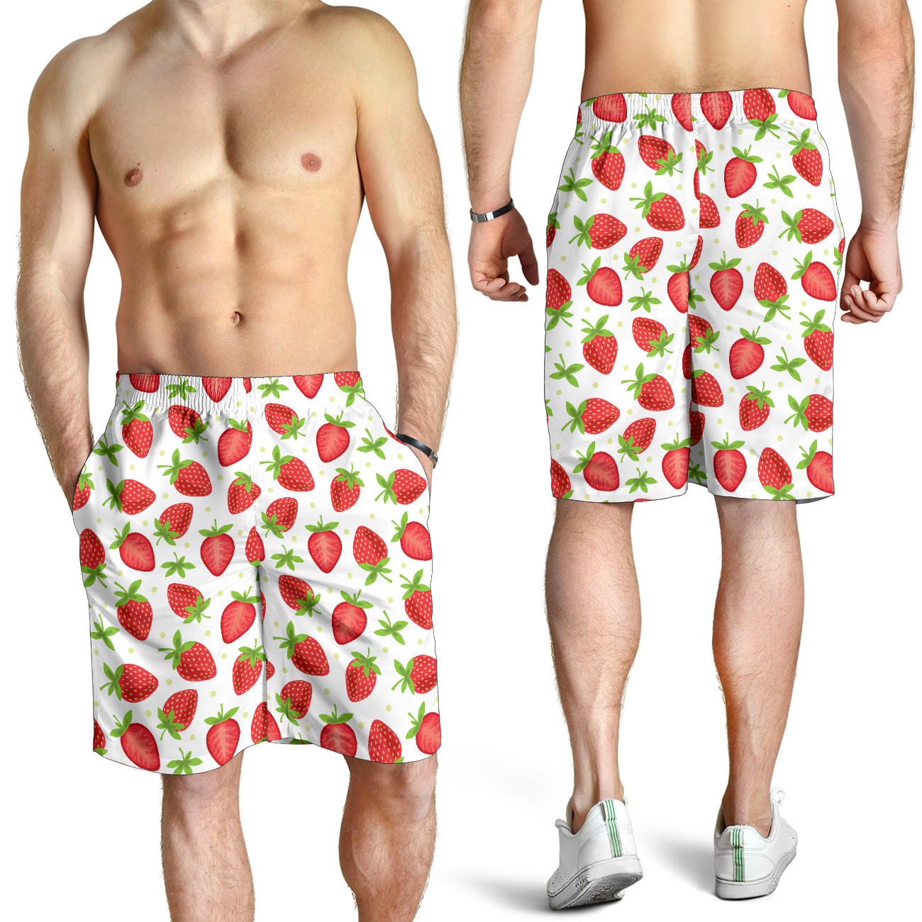 Strawberry Pattern Print Design SB07 Mens Shorts