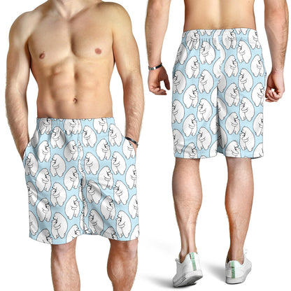 Polar Bear Pattern Print Design PB08 Mens Shorts