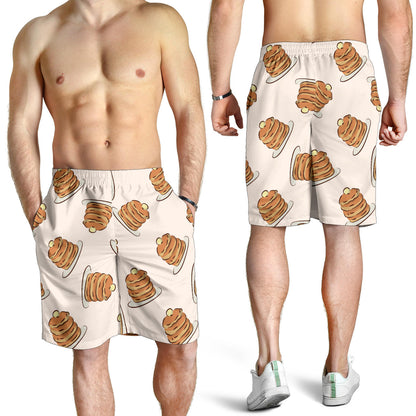 Pancake Pattern Print Design A01 Mens Shorts