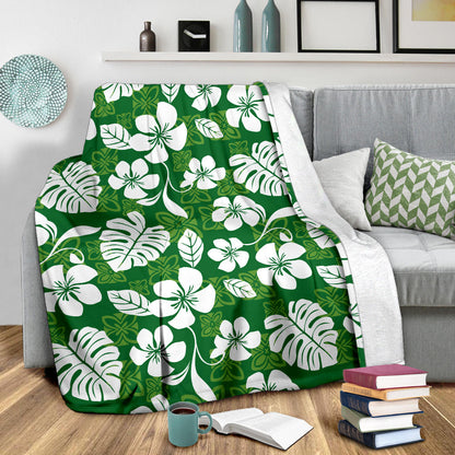 Hawaiian Themed Pattern Print Design H016 Fleece Blanket