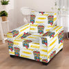 Tiki Smile Symbol Print Pattern Armchair Slipcover