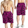 Pink Zebra Mens Shorts