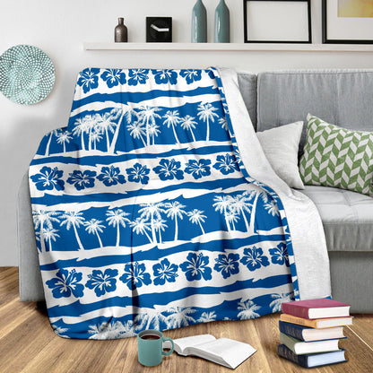 Hawaiian Themed Pattern Print Design H021 Fleece Blanket