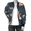 KOI Fish Pattern Print Design 04 Women's Bomber Jacket