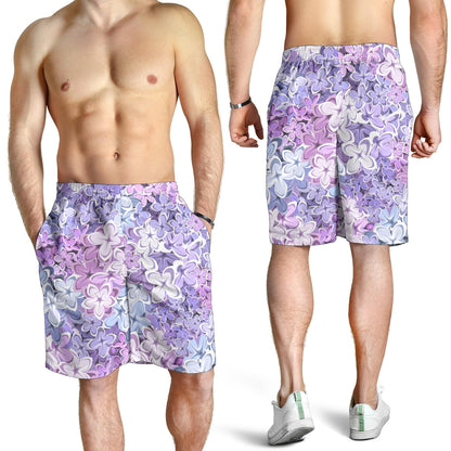 Lilac Pattern Print Design LI01 Mens Shorts